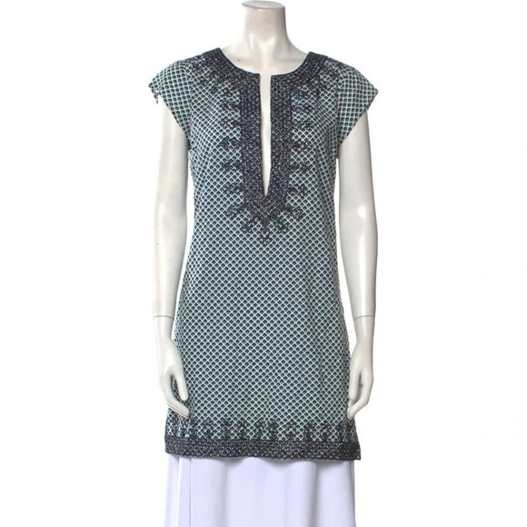 Calypso St. Barth Tops - Calypso printed beaded Tunic